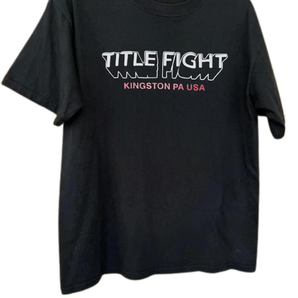 Black Title Fight Kingston Pa Usa T-Shirt